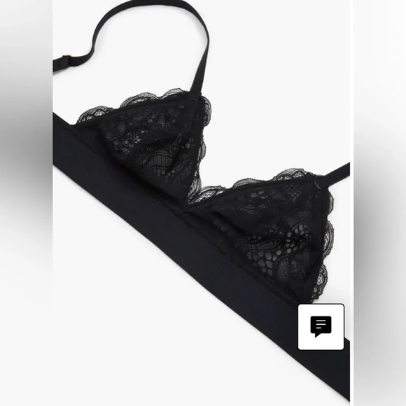 NWT Lively The Long-Lined Lace Bralette in Jet Black Size Small - Picture 6 of 10
